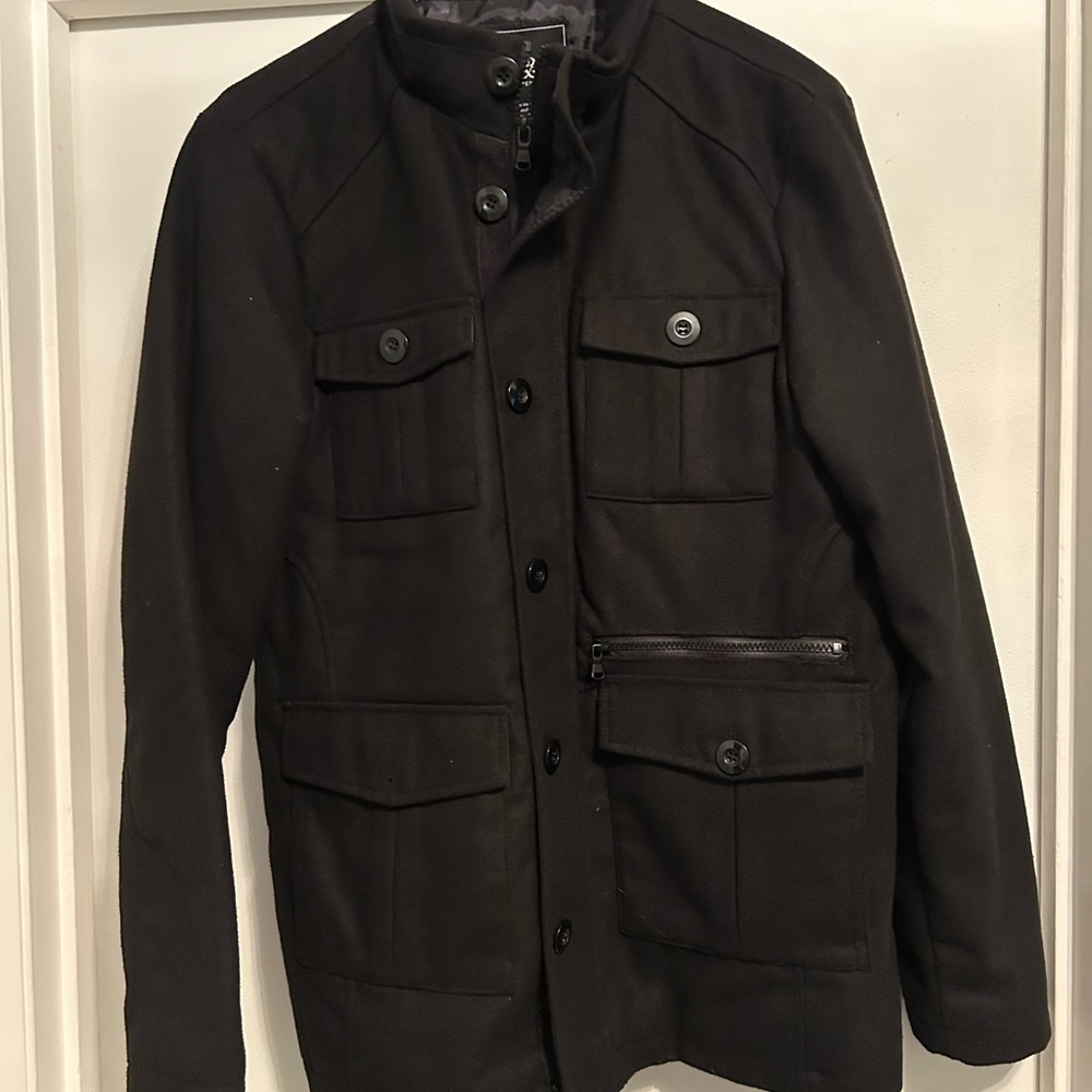 Rock & Republic Men's Dark Military Jacket